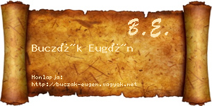 Buczák Eugén névjegykártya